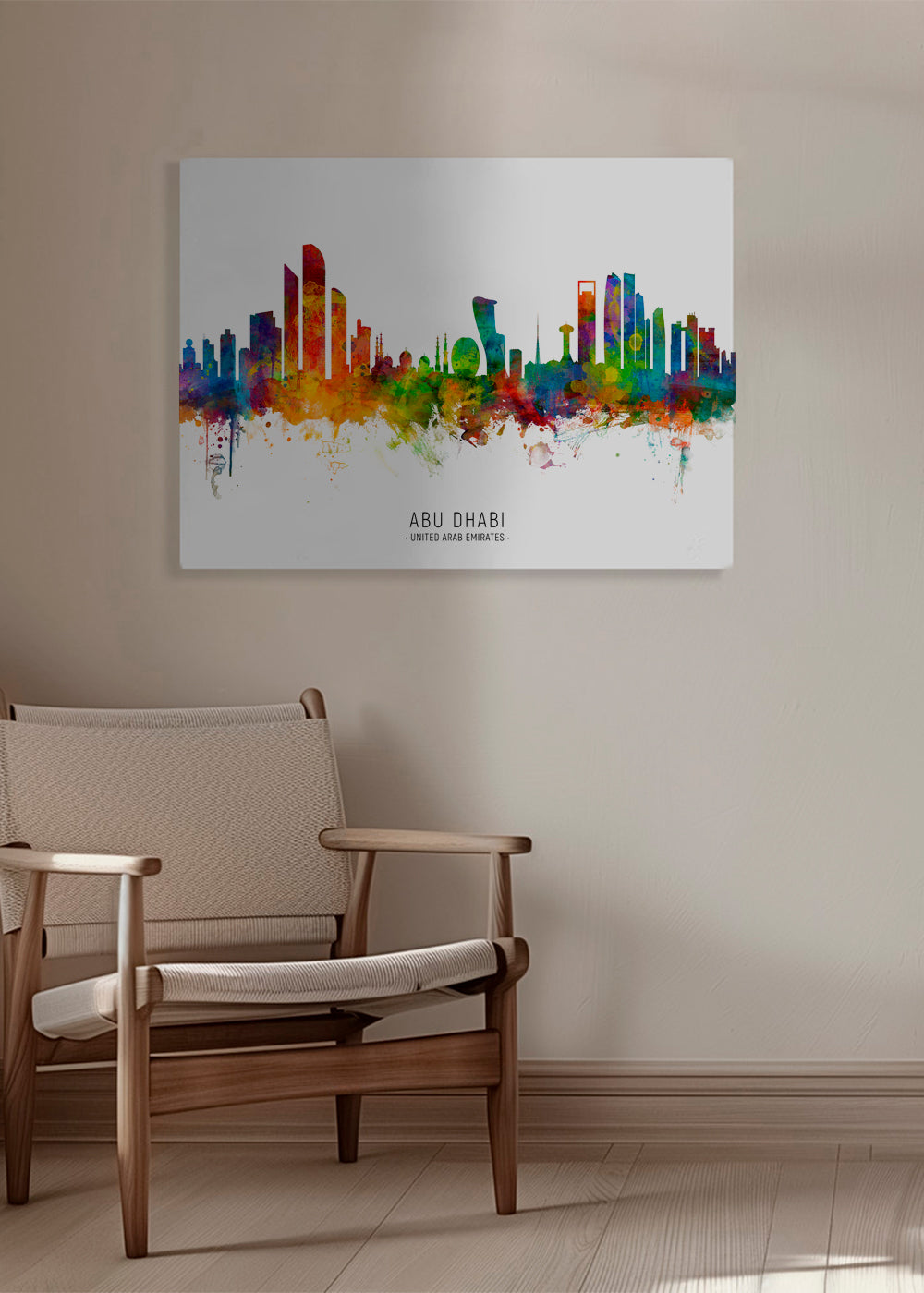 Abu Dhabi Skyline multicolour