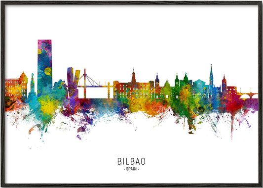 Bilbao Skyline multicolour