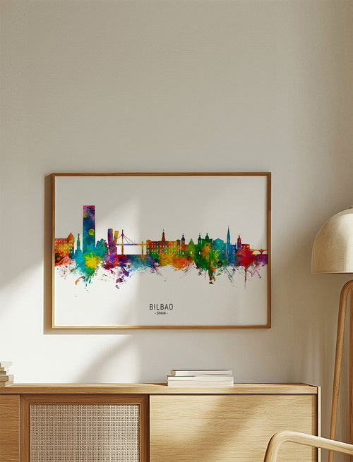 Bilbao Skyline multicolour