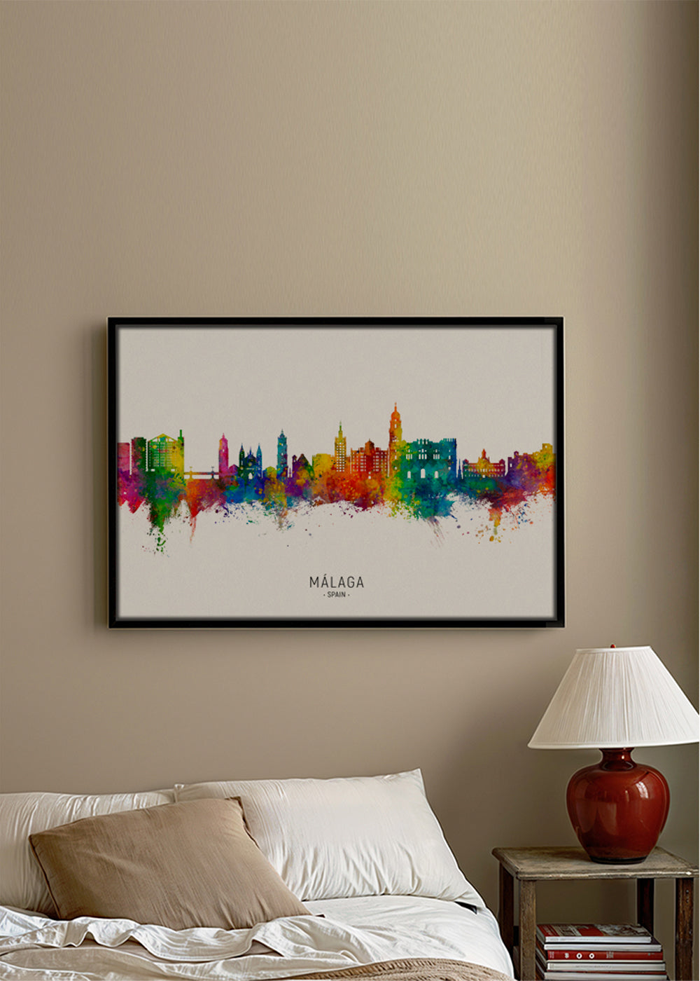 Málaga Skyline multicolour