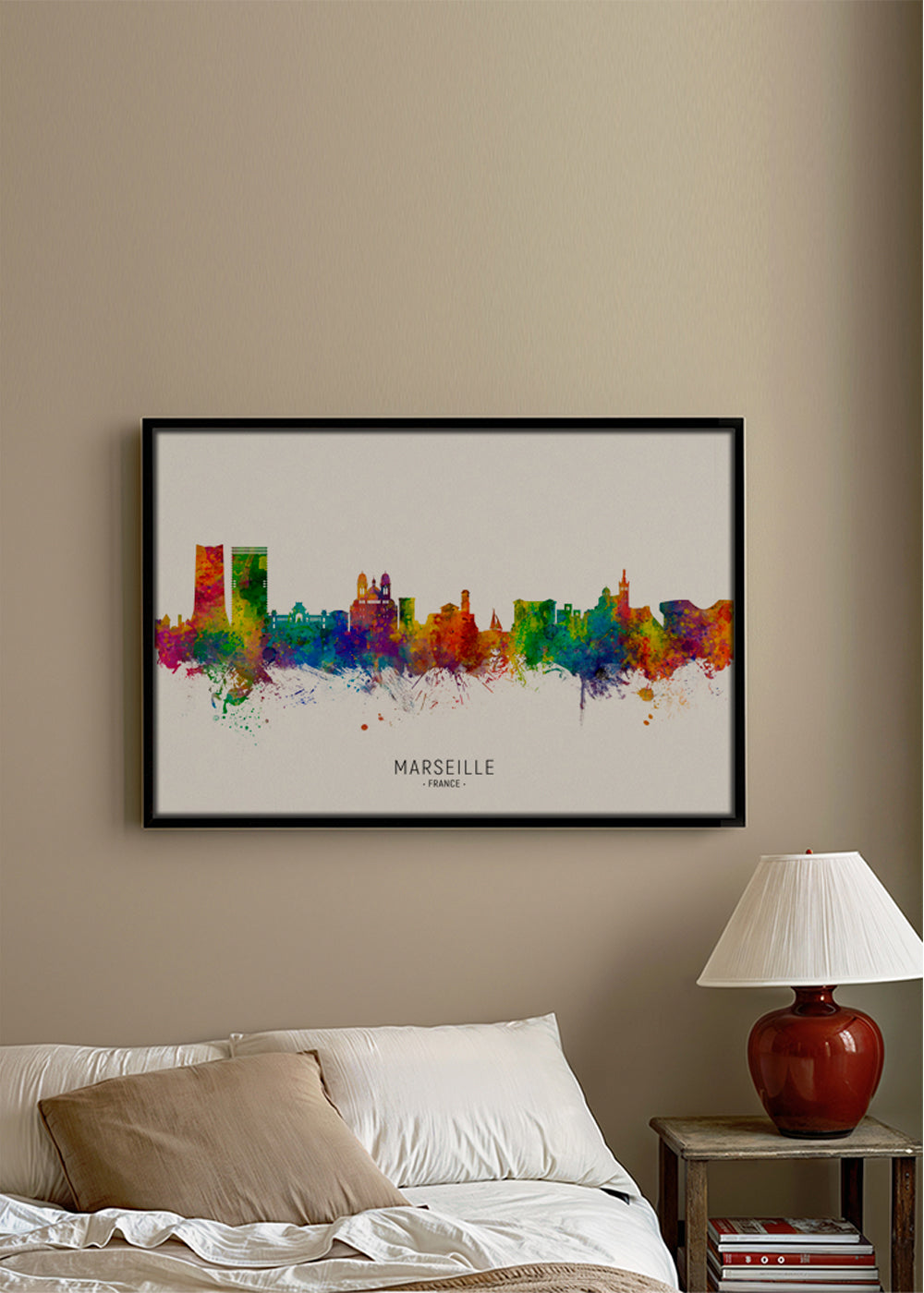 Marseille Skyline multicolour