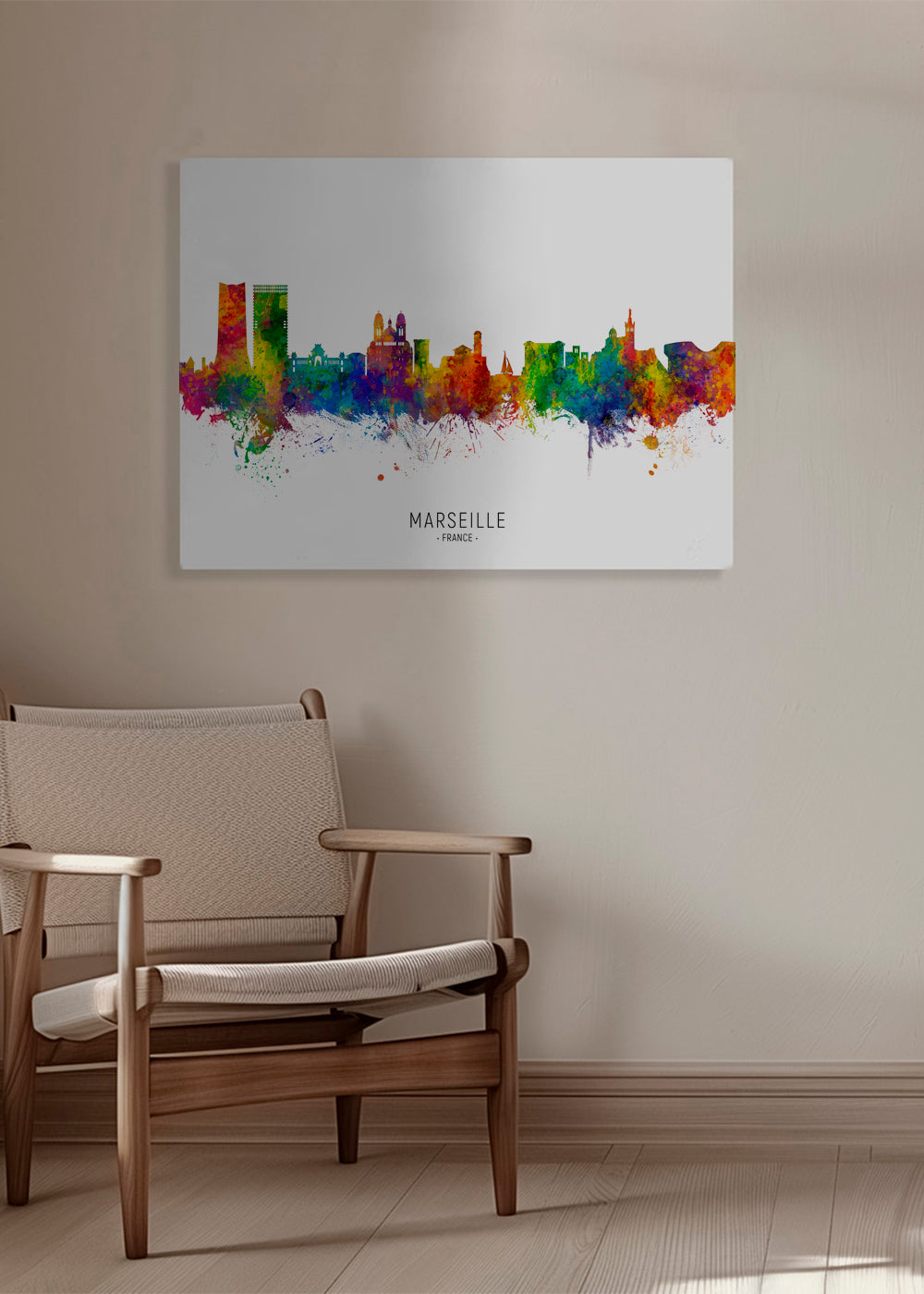 Marseille Skyline multicolour