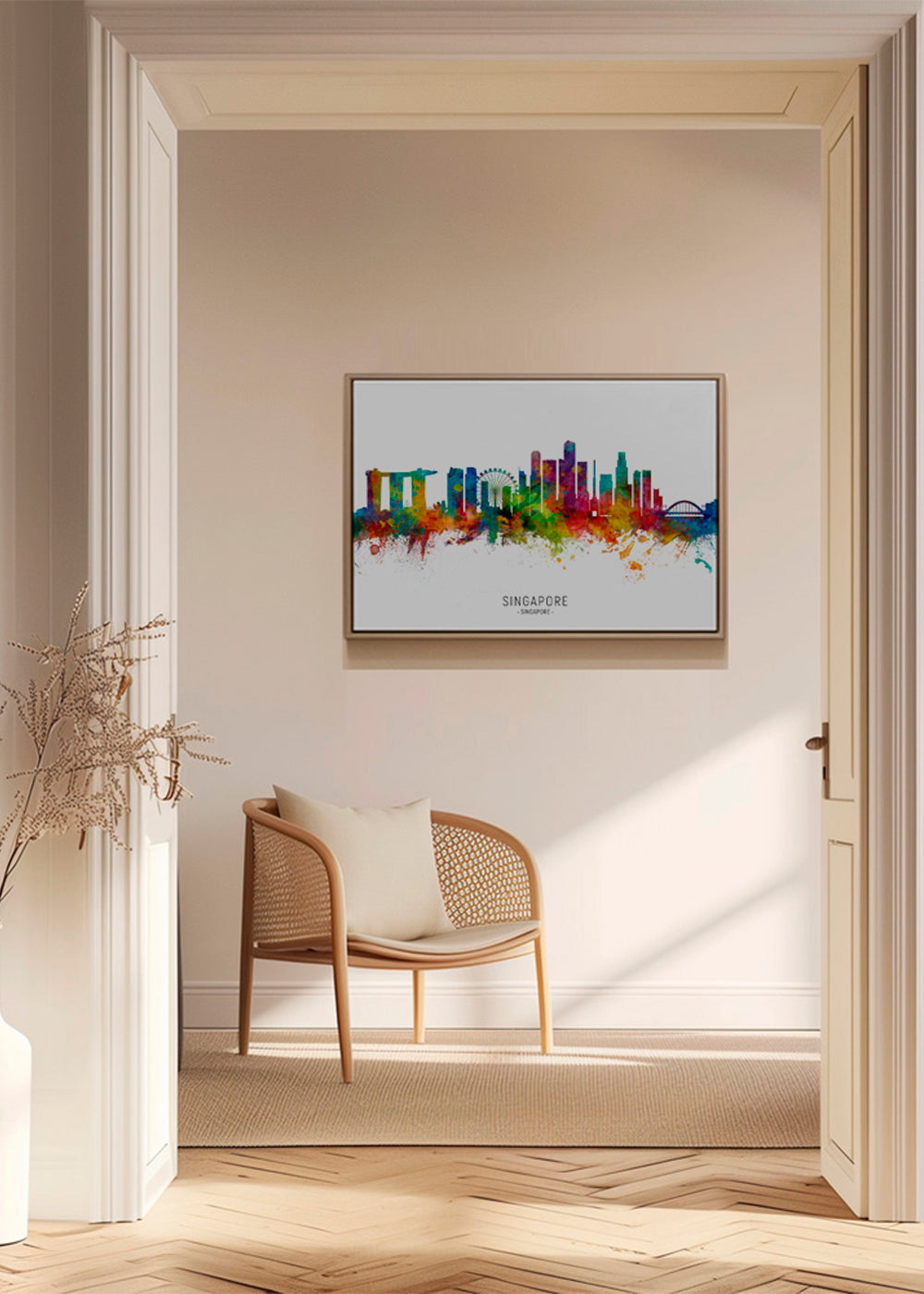 Singapore Skyline multicolour