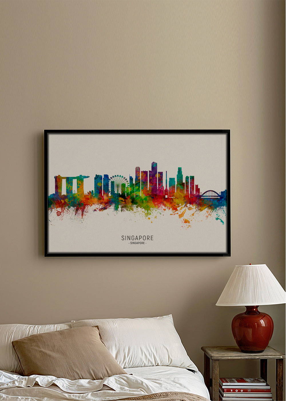 Singapore Skyline multicolour