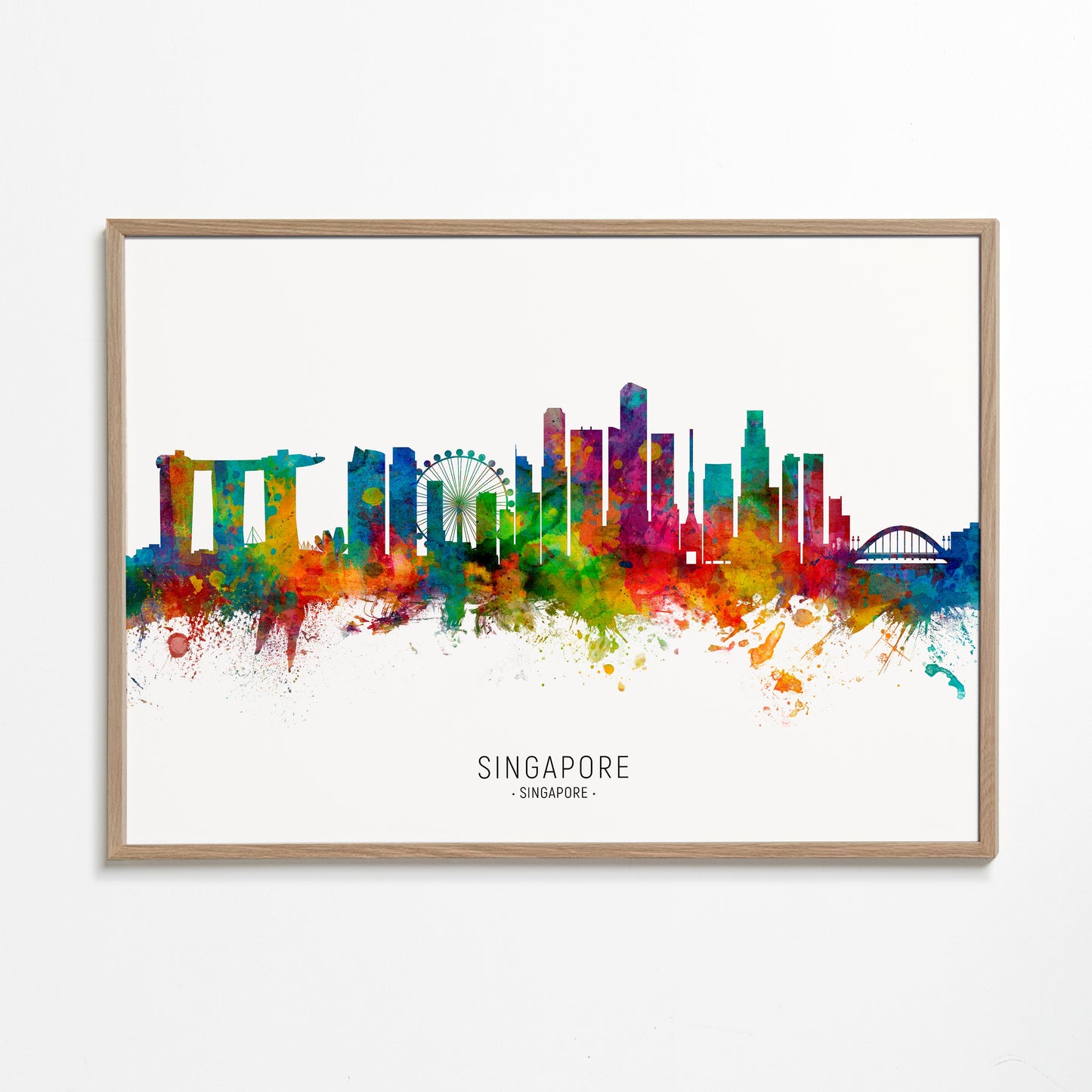 Singapore Skyline multicolour