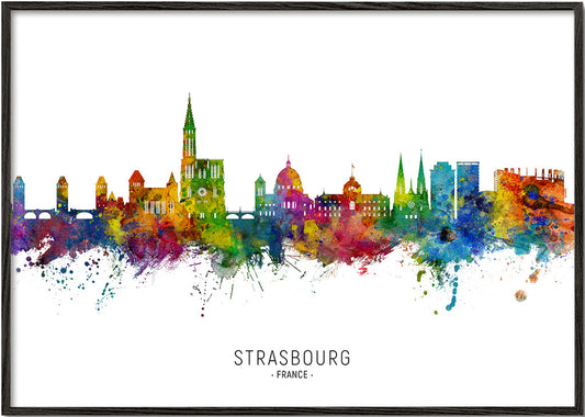Strasbourg Skyline multicolour