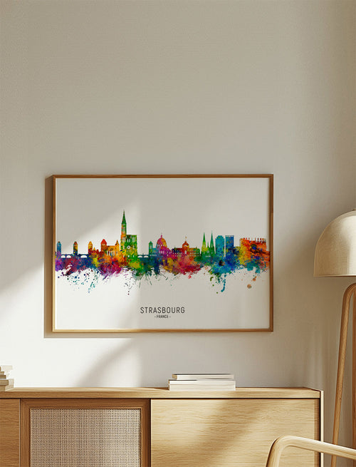 Strasbourg Skyline multicolour