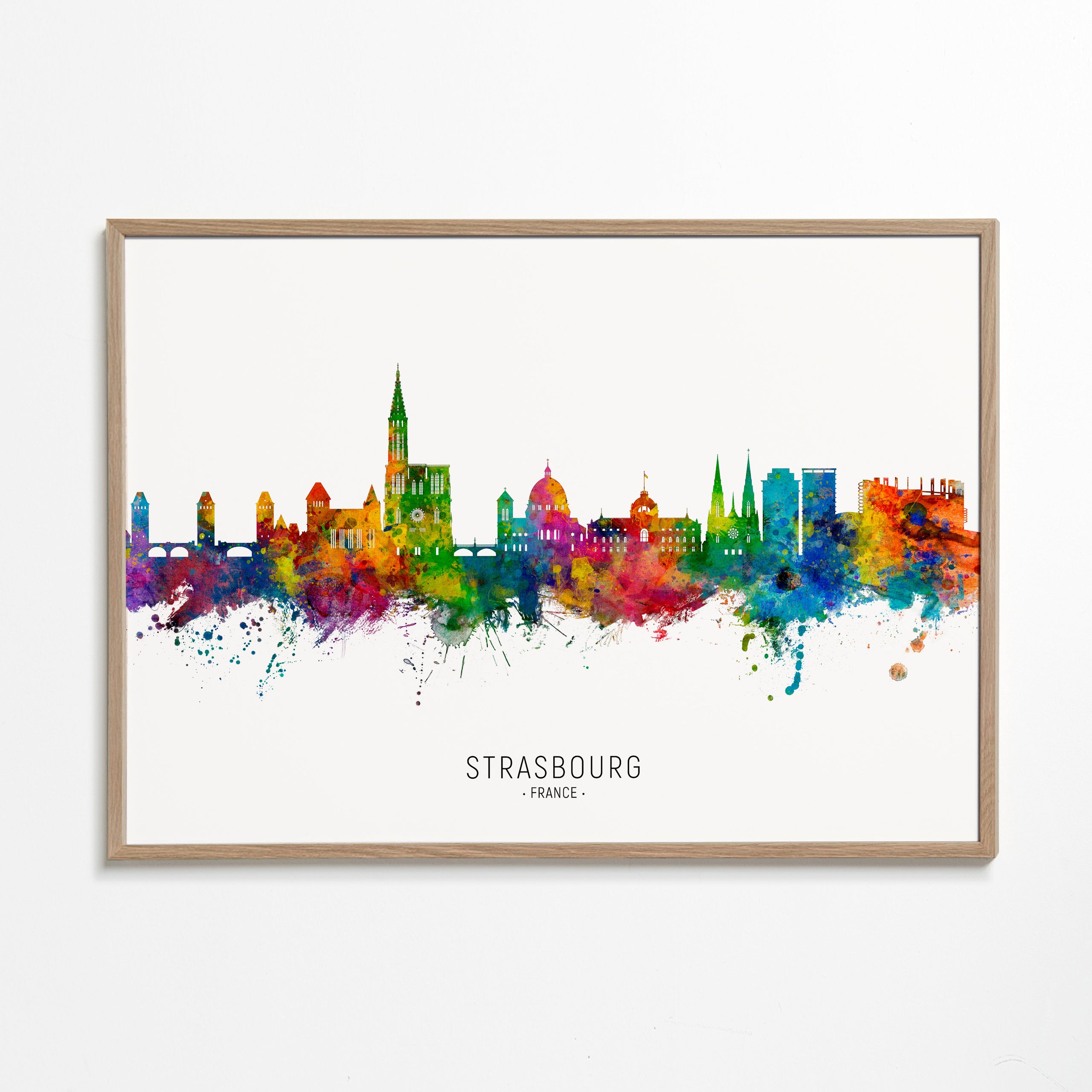 Strasbourg Skyline multicolour