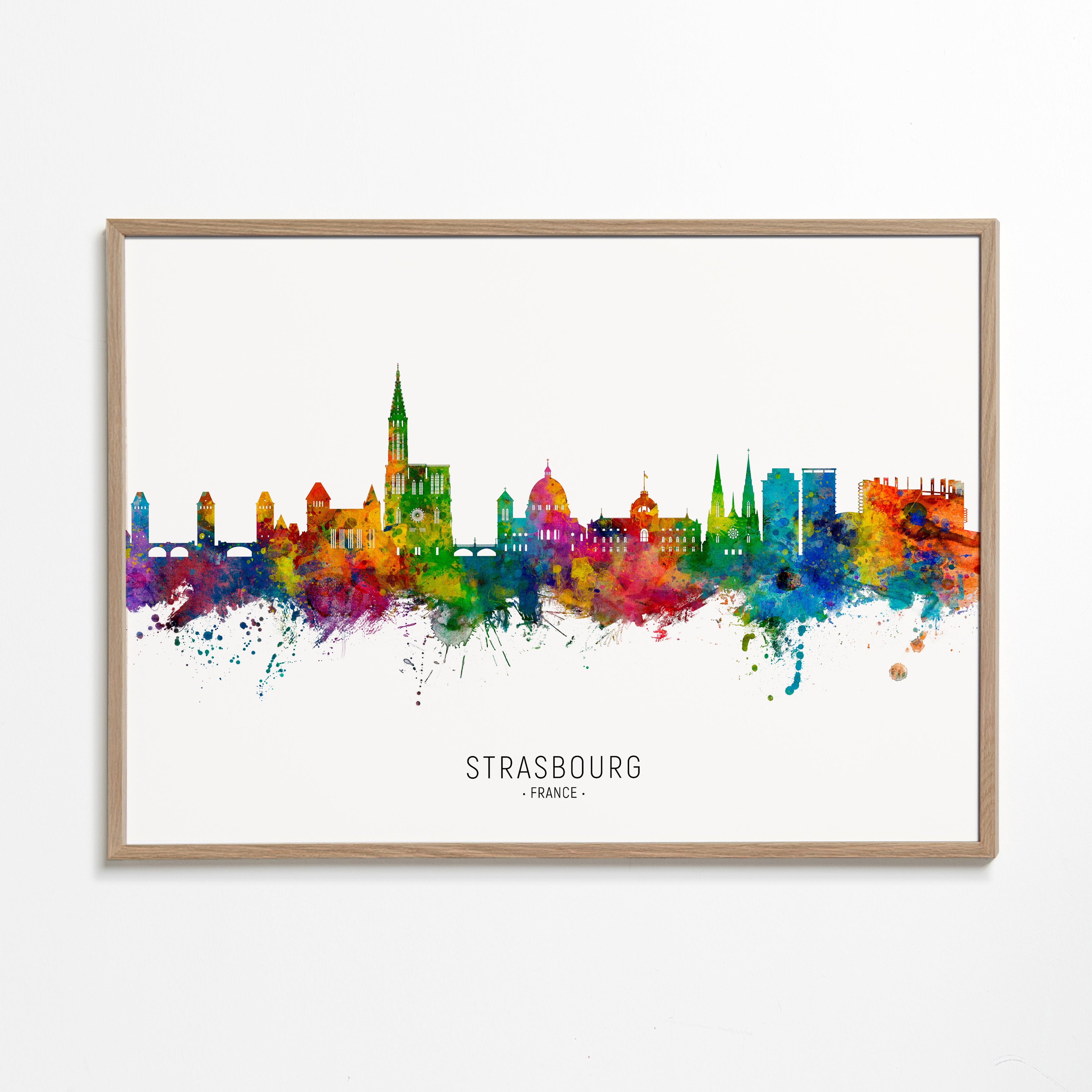 Strasbourg Skyline multicolour