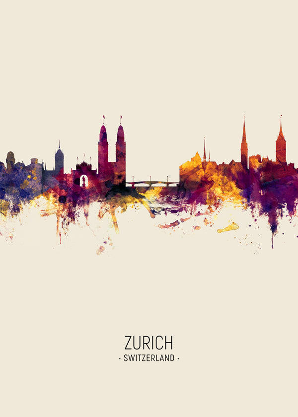 Zurich Skyline beige