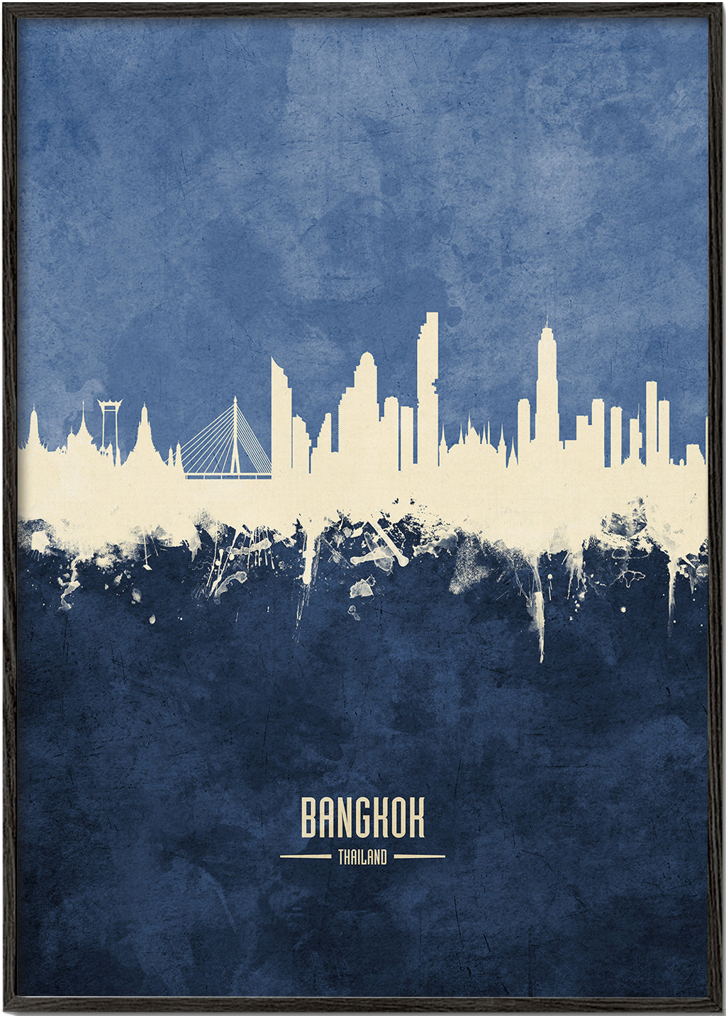 Bangkok Skyline blue