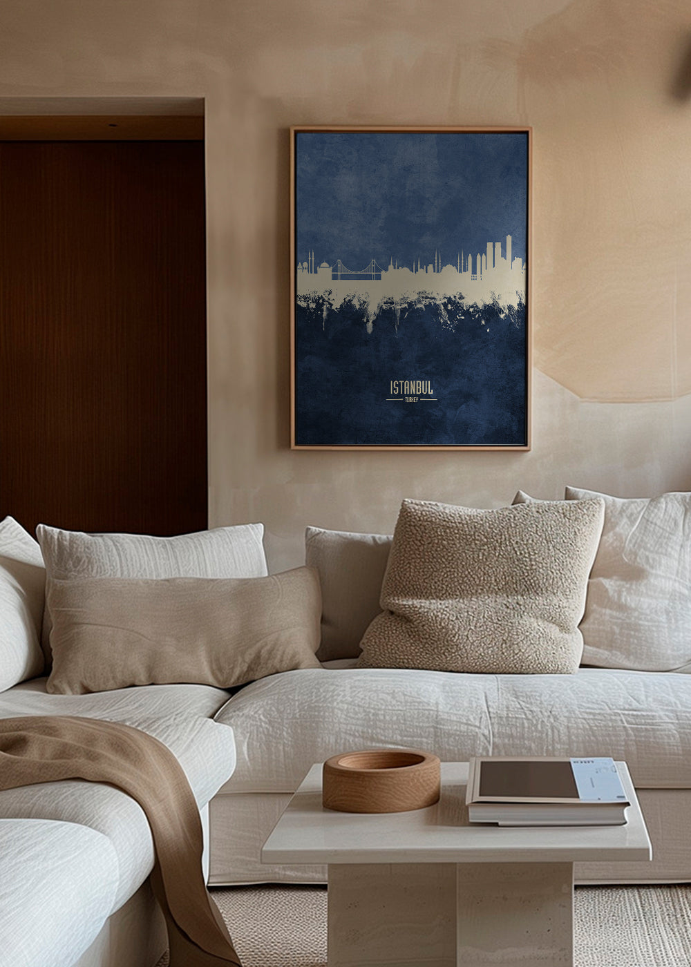 Istanbul Skyline blue