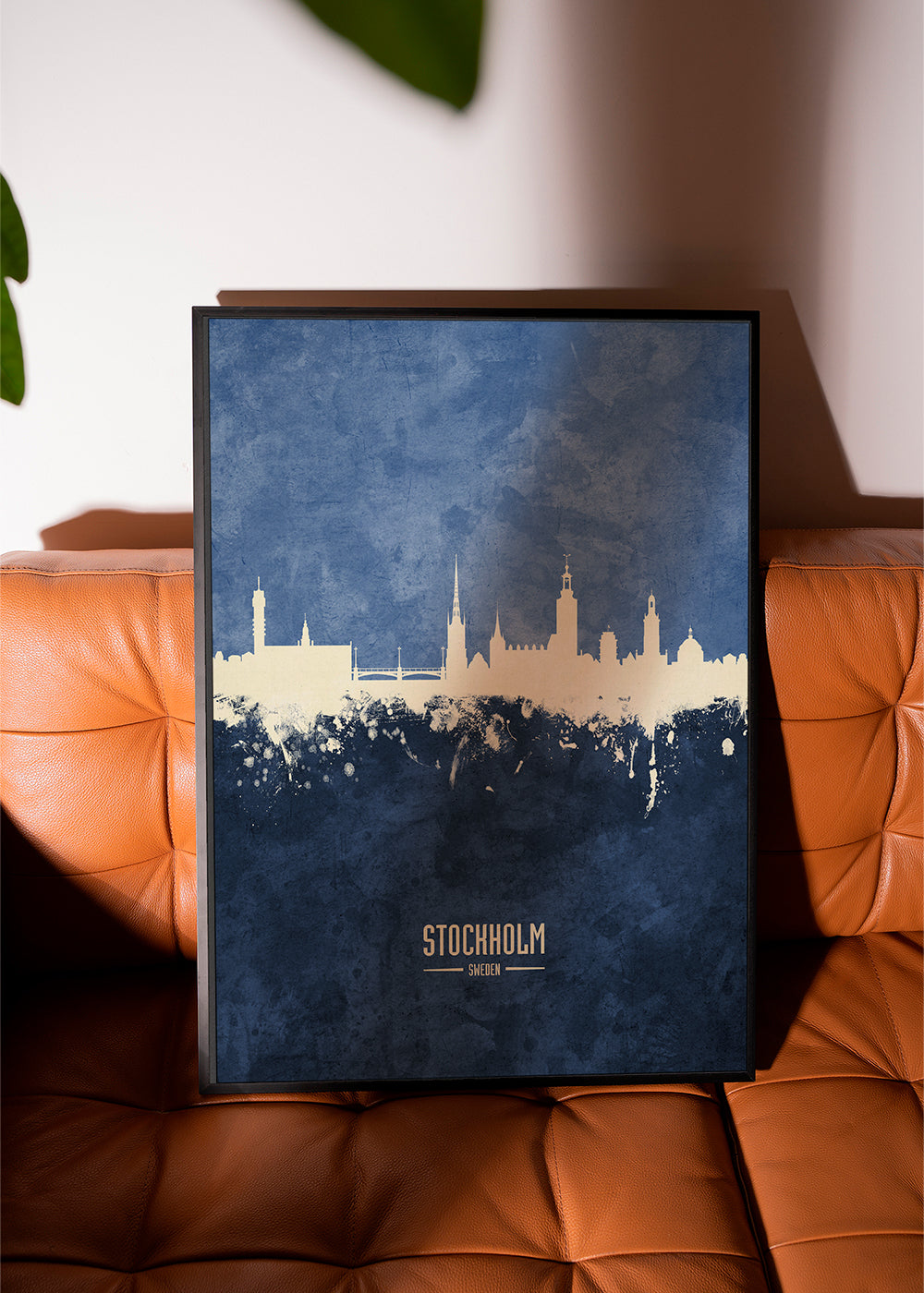 Stockholm Skyline blue