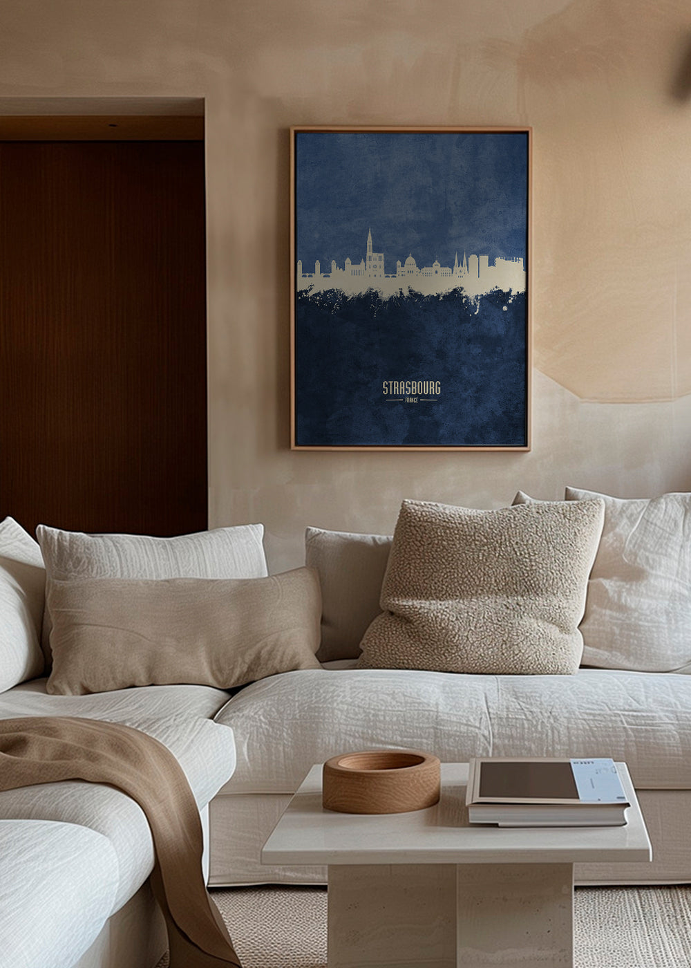 Strasbourg Skyline blue