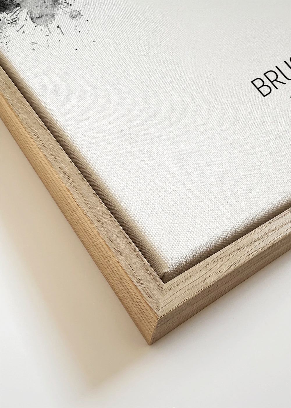 Brussels Skyline black and white