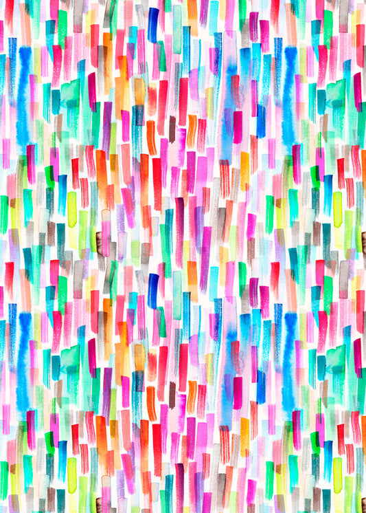 Colorful Brushstrokes Multicolored