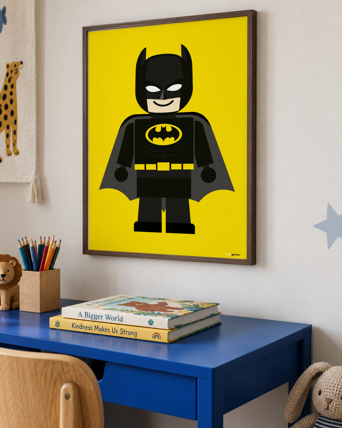 Toy Batman - Framed poster in an interior