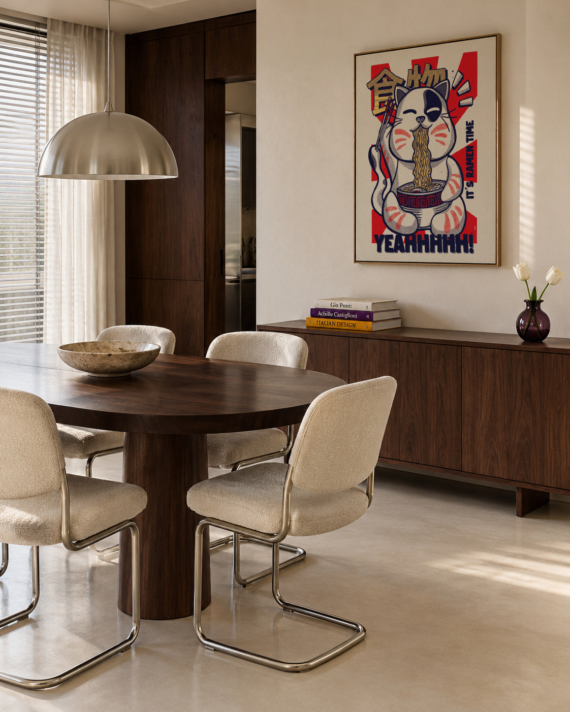 It's Ramen Time - Framed canvas in an interior
