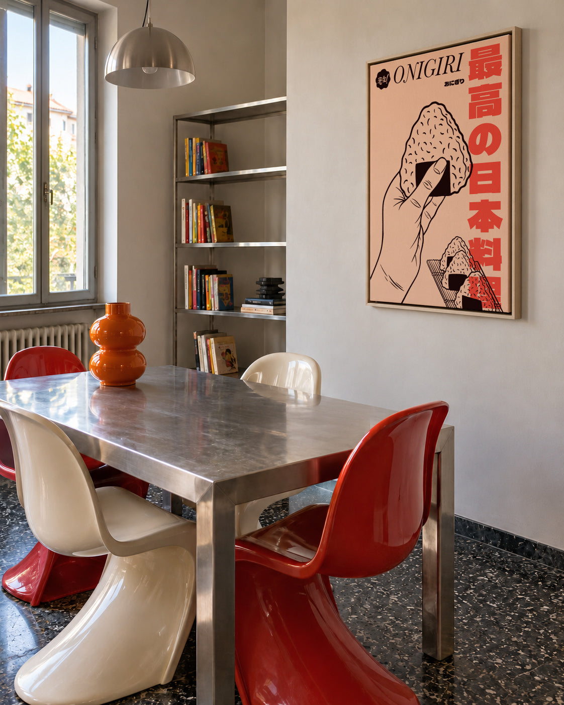 Onigiri - Framed canvas in an interior