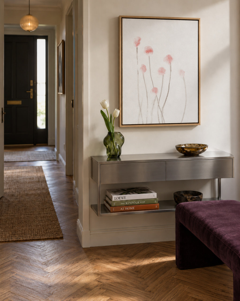 Botanicals 3 - Framed canvas in an interior