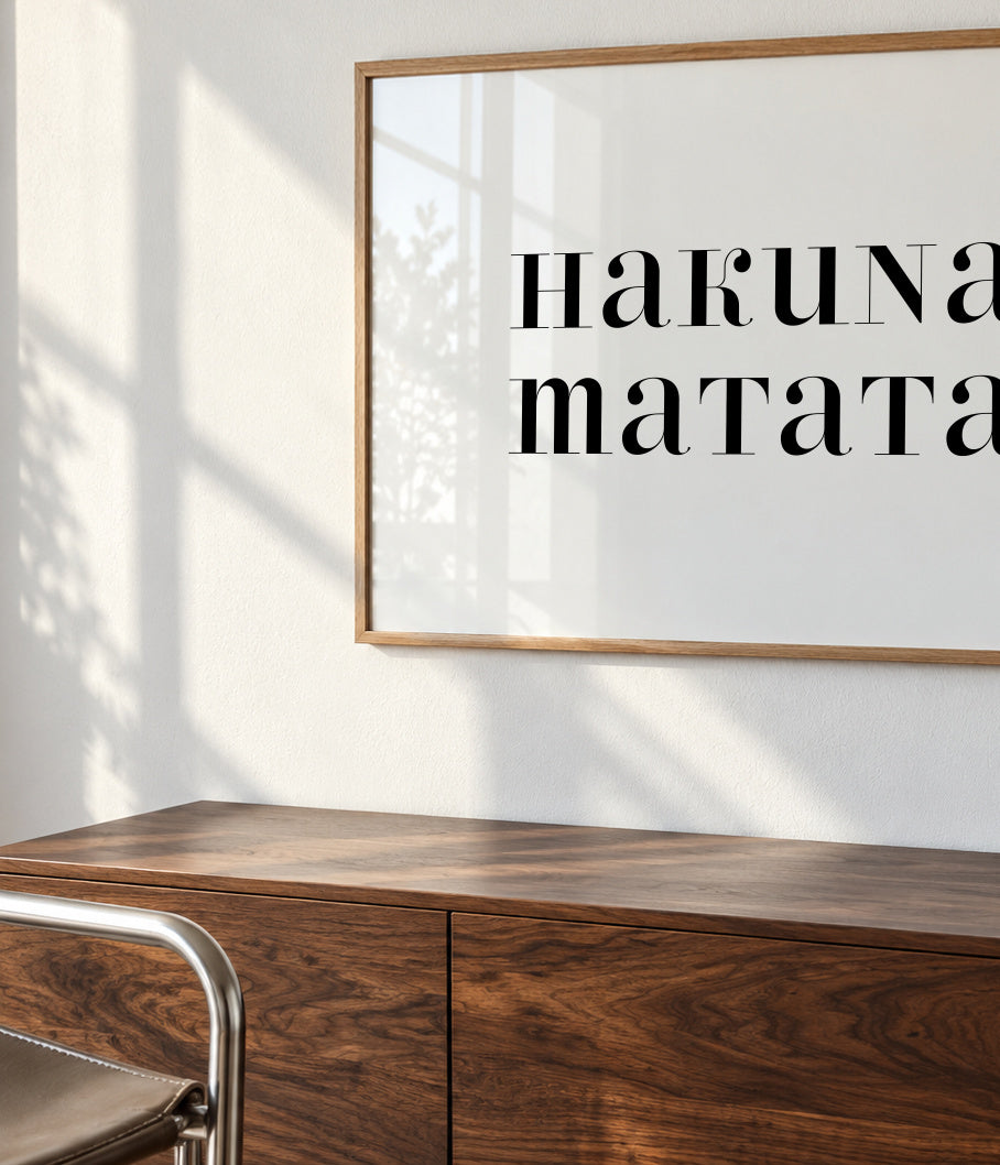 Hakuna Matata - Framed poster detail
