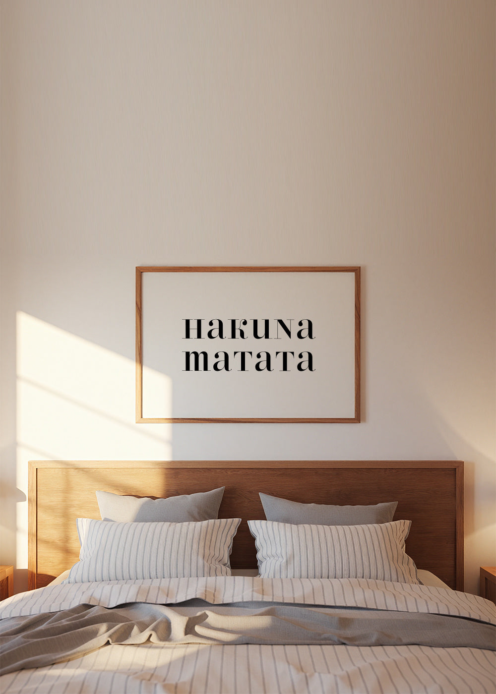 Hakuna Matata - Framed poster in an interior