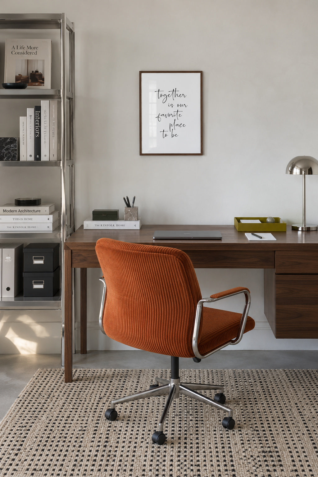 Together is our favourite place to be - Framed poster in an interior
