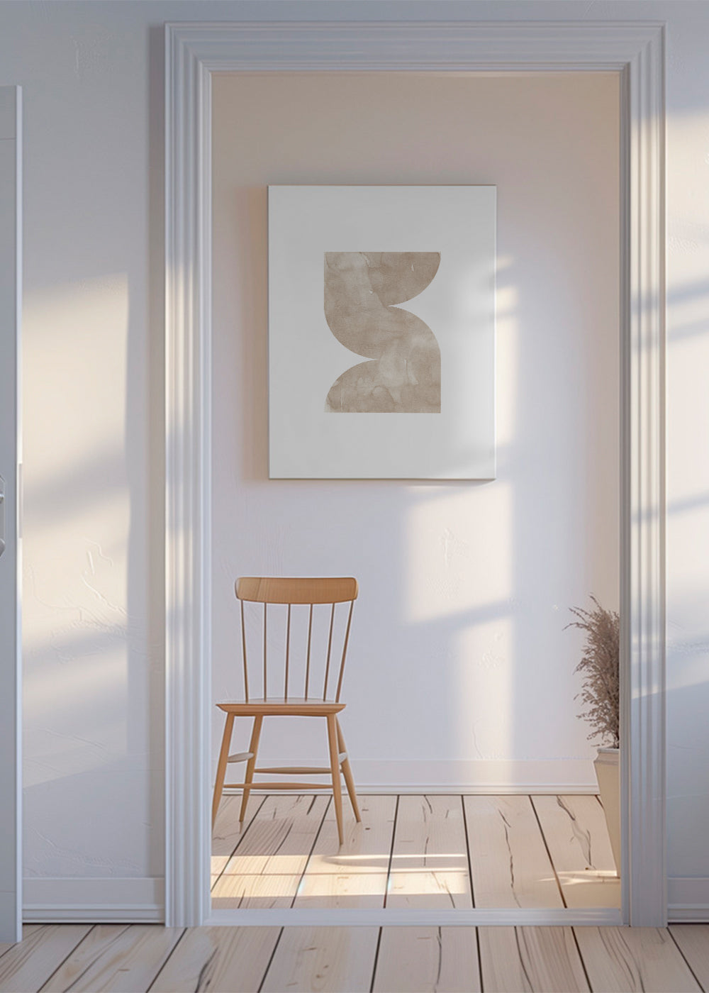 Watercolor shapes Nº2 - beige tones