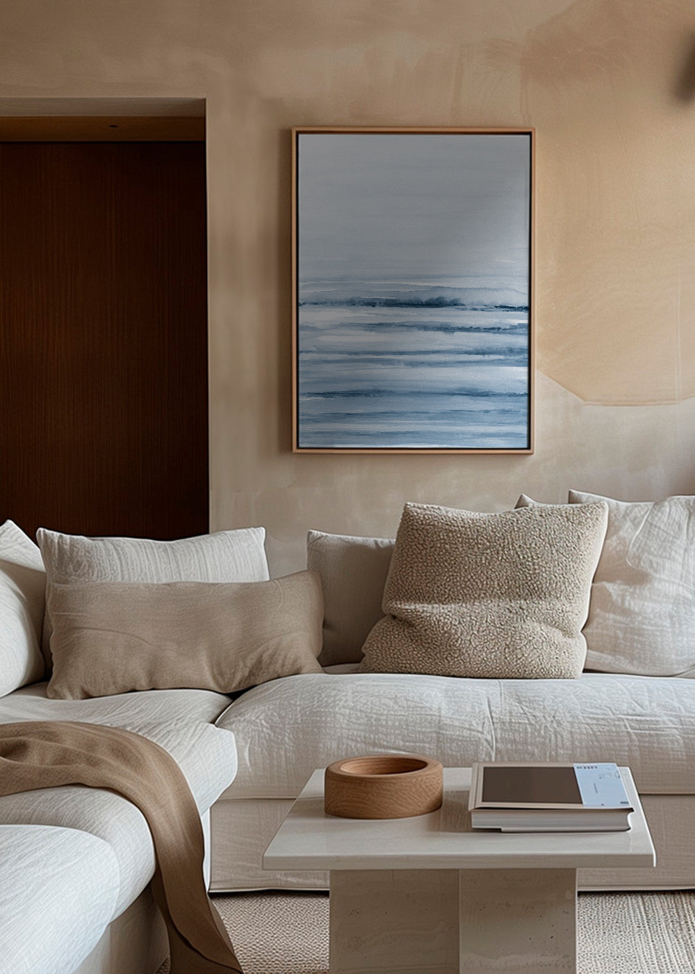 Watercolor landscape N 45 Indigo Blue