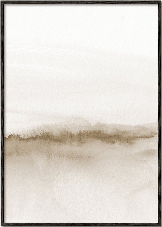 Watercolor landscape N 47 Beige tones 2/2