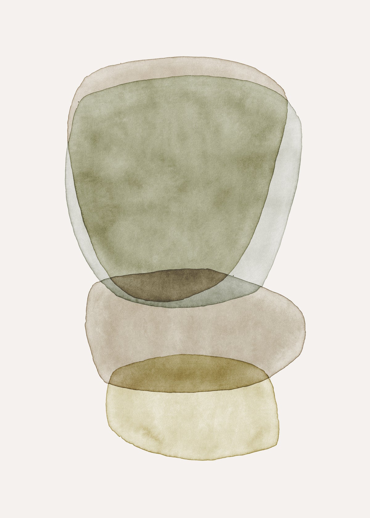 Watercolor abstraction 2 - Unframed art print