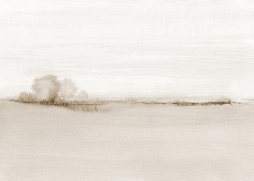 Watercolor landscape N 50 Sepia - Unframed art print