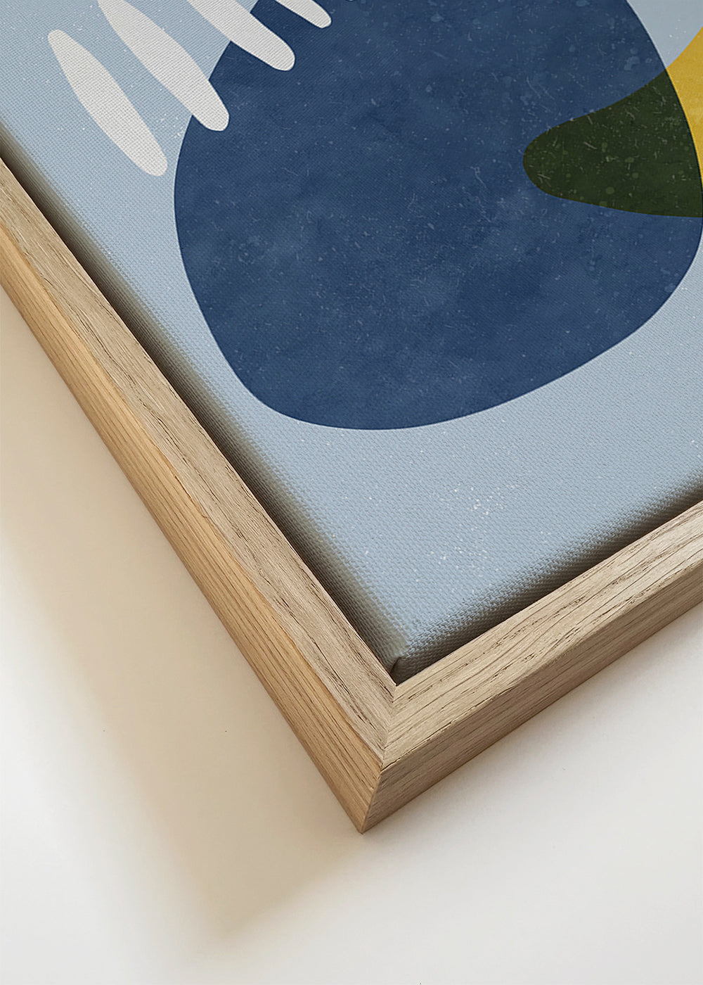 Bold Organic Shapes Blue Gold 2