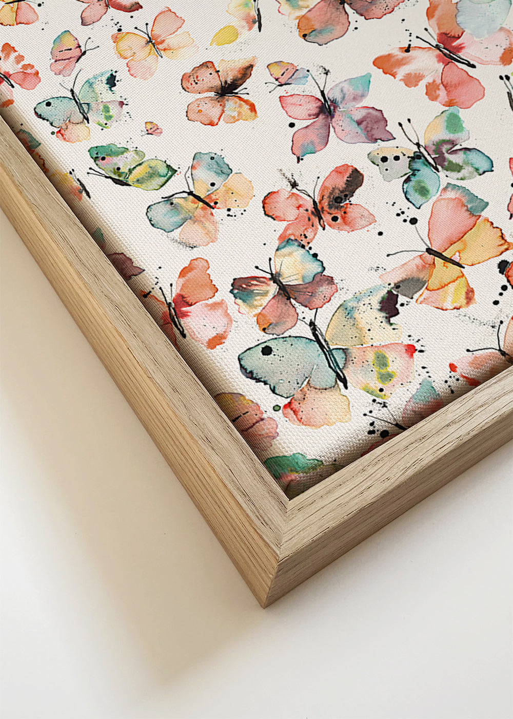 Watercolor Butterflies Gradation Rustic