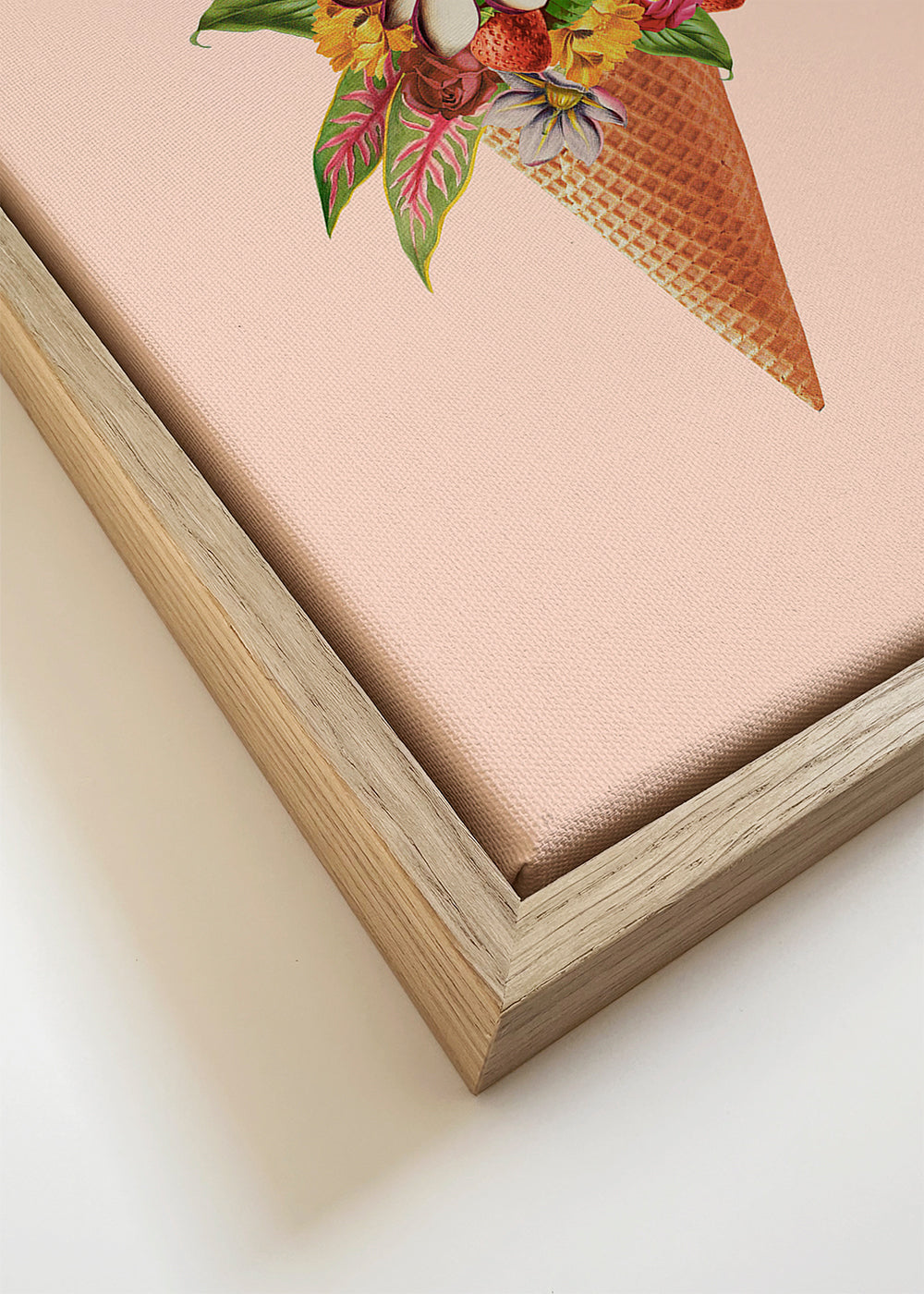 Botanical pink ice cream