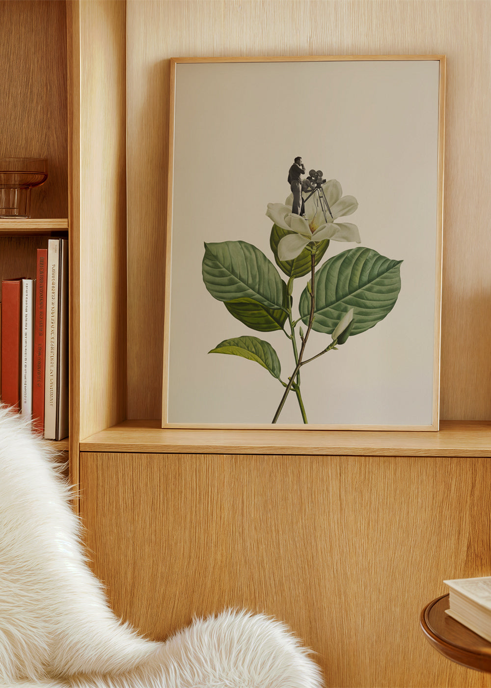 Botanical vintage cameraman