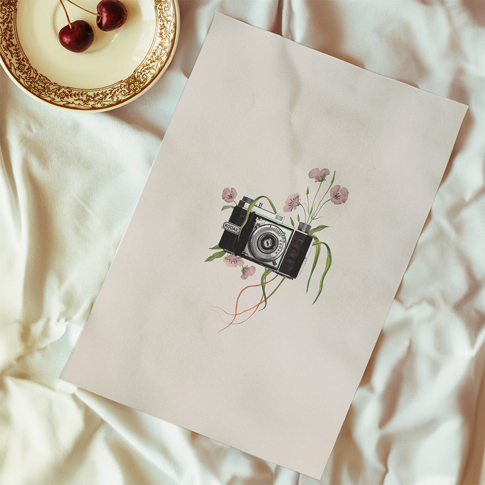 Floral kodak camera
