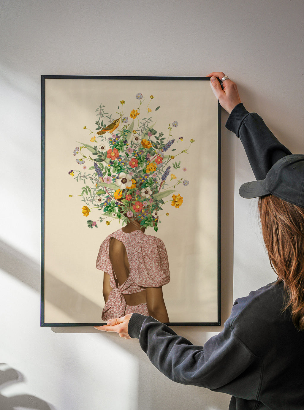 Wildflower bouquet - Framed poster detail