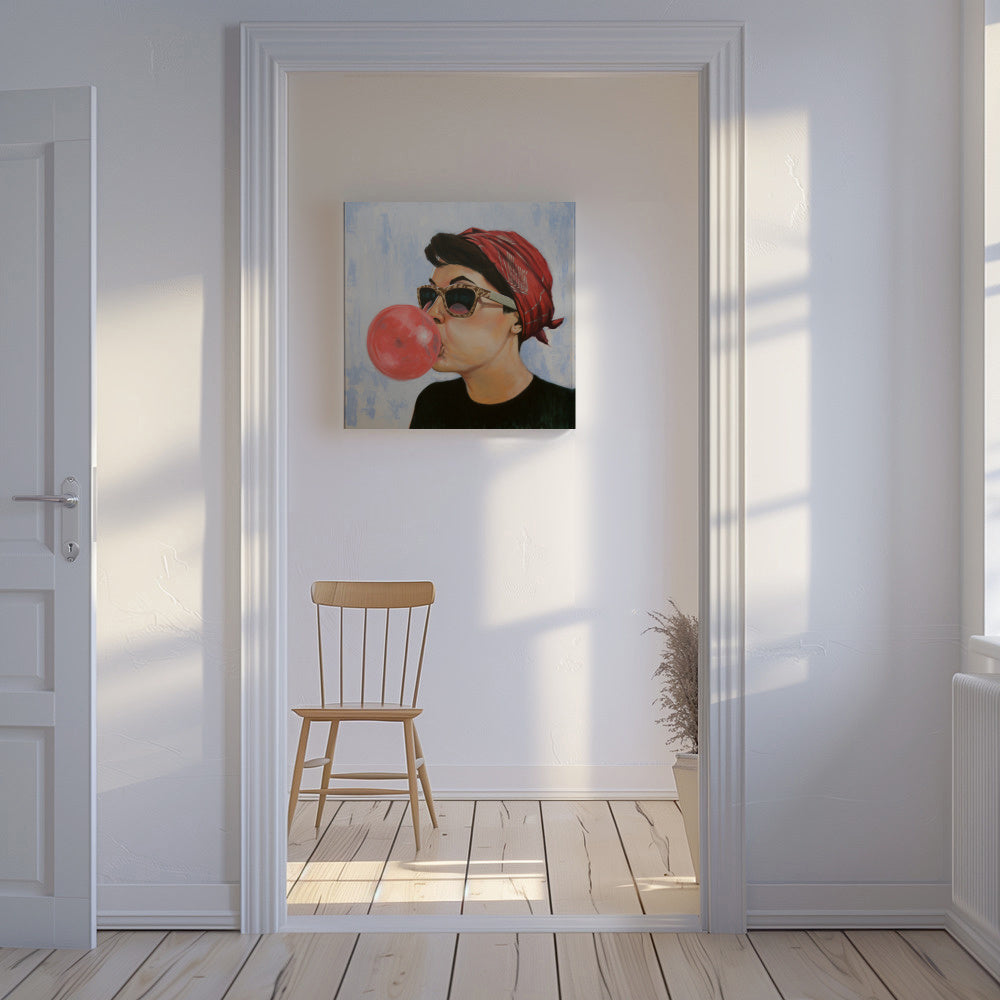 It’s not rocket science - Unframed canvas in an interior