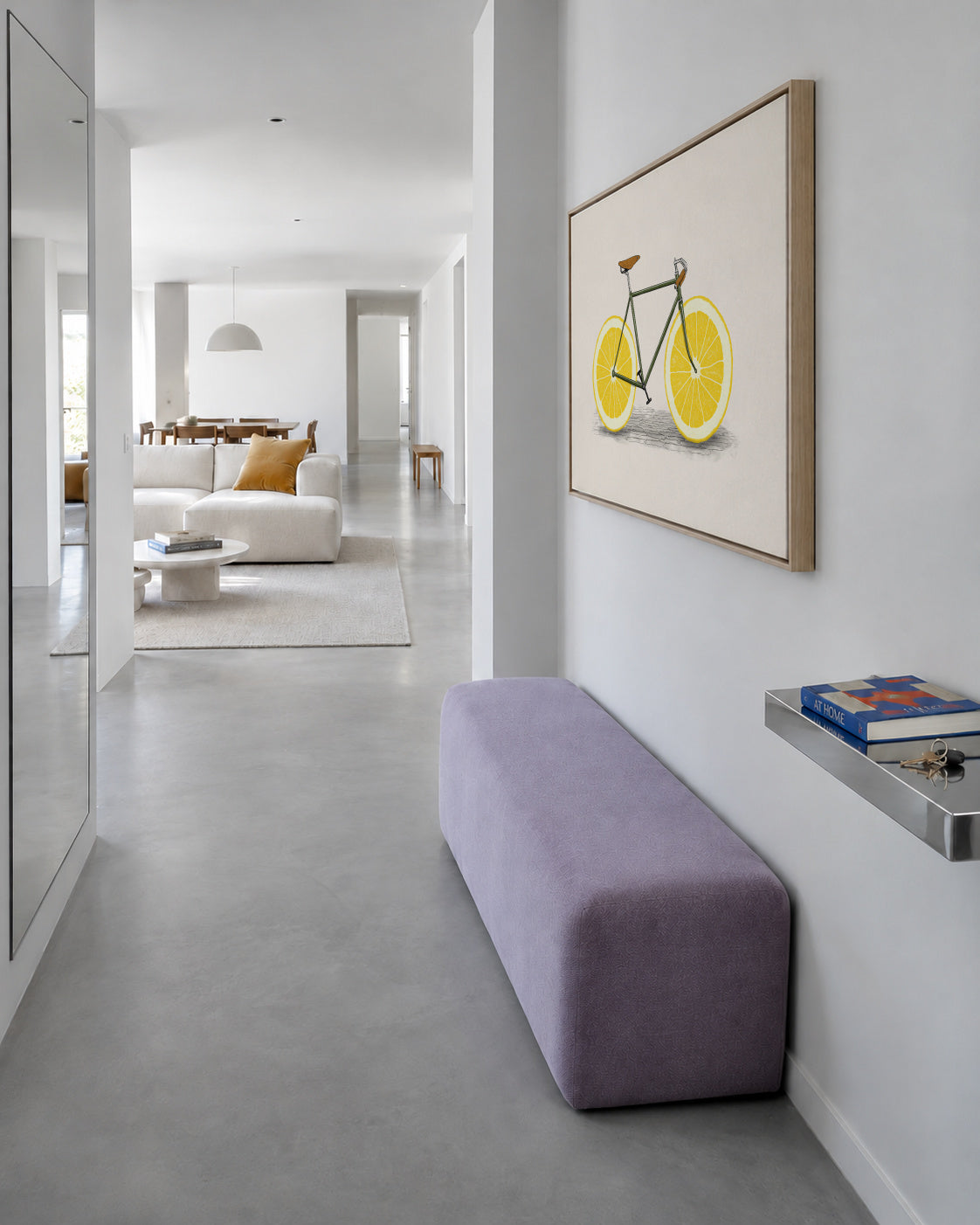 Zest - Framed canvas in an interior