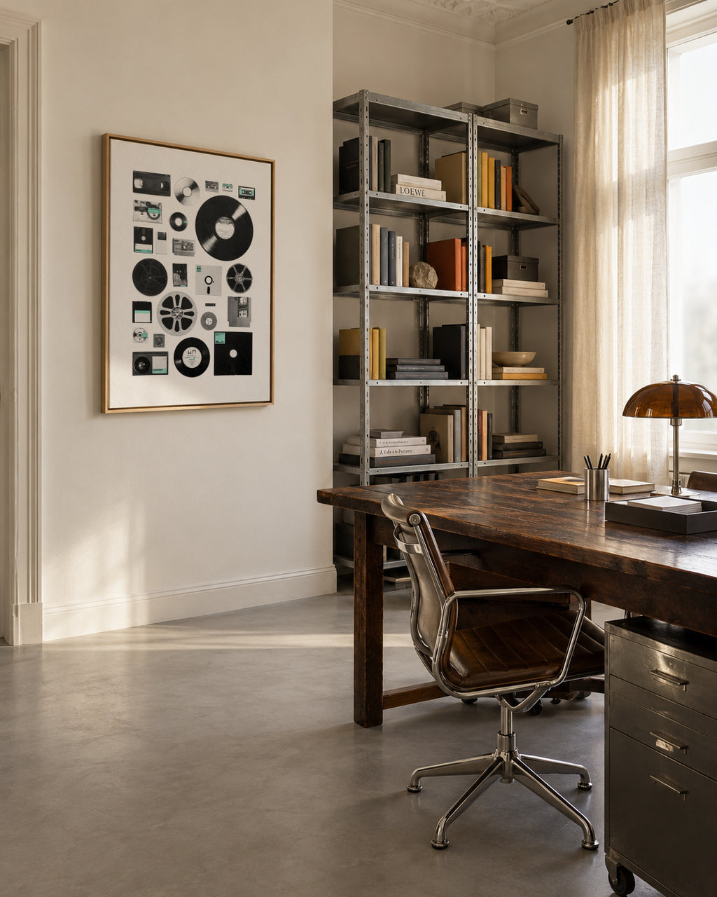 Data - Framed canvas in an interior