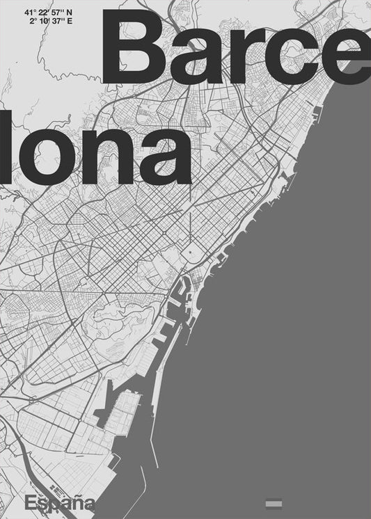Barcelona - Minimal Map