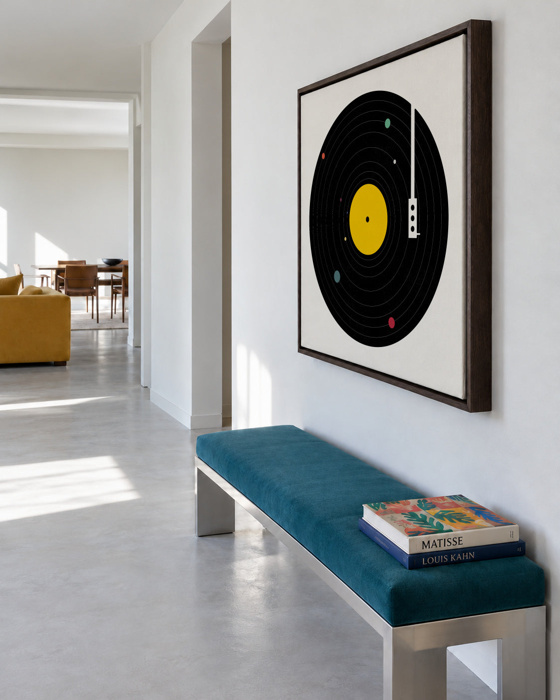 Music Everywhere - Framed canvas in an interior