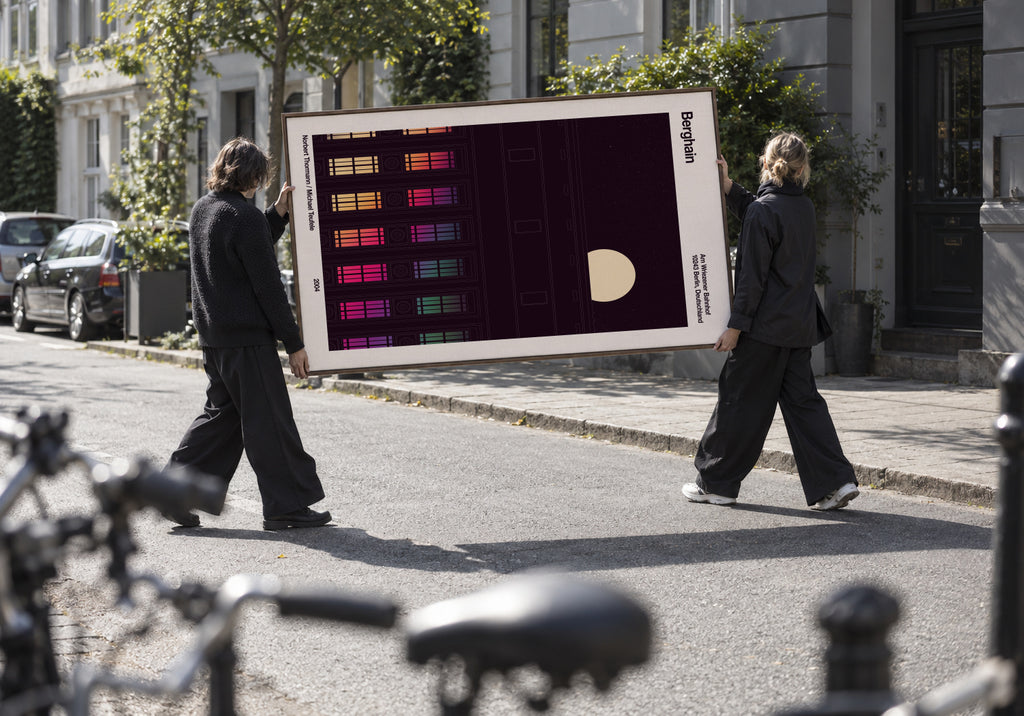 Berghain Night - Framed canvas in an interior