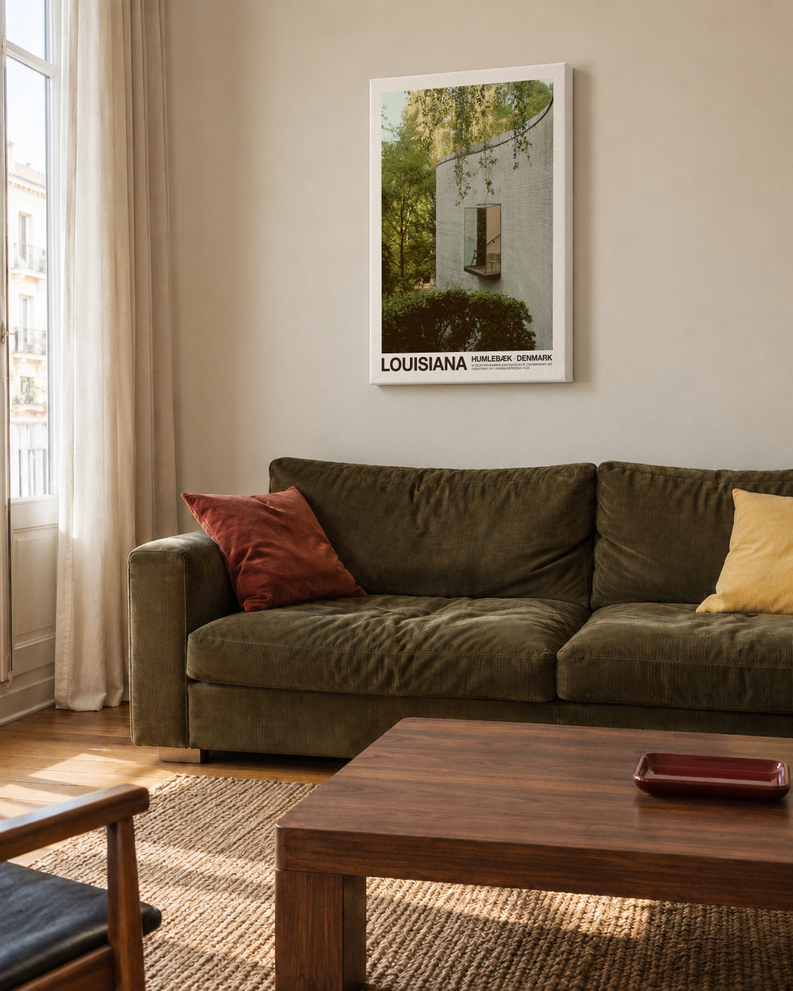 Louisiana - Curves - Unframed canvas in an interior