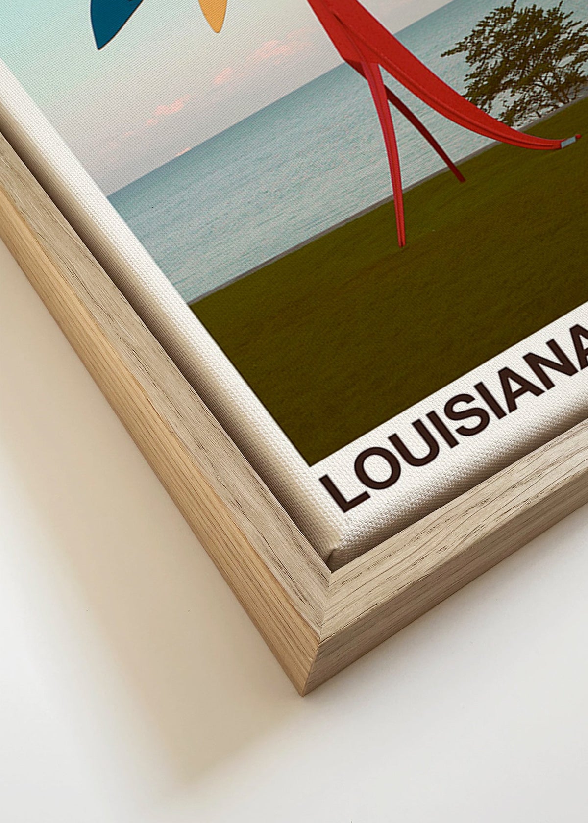 Travel poster Louisiana sculptural mobile