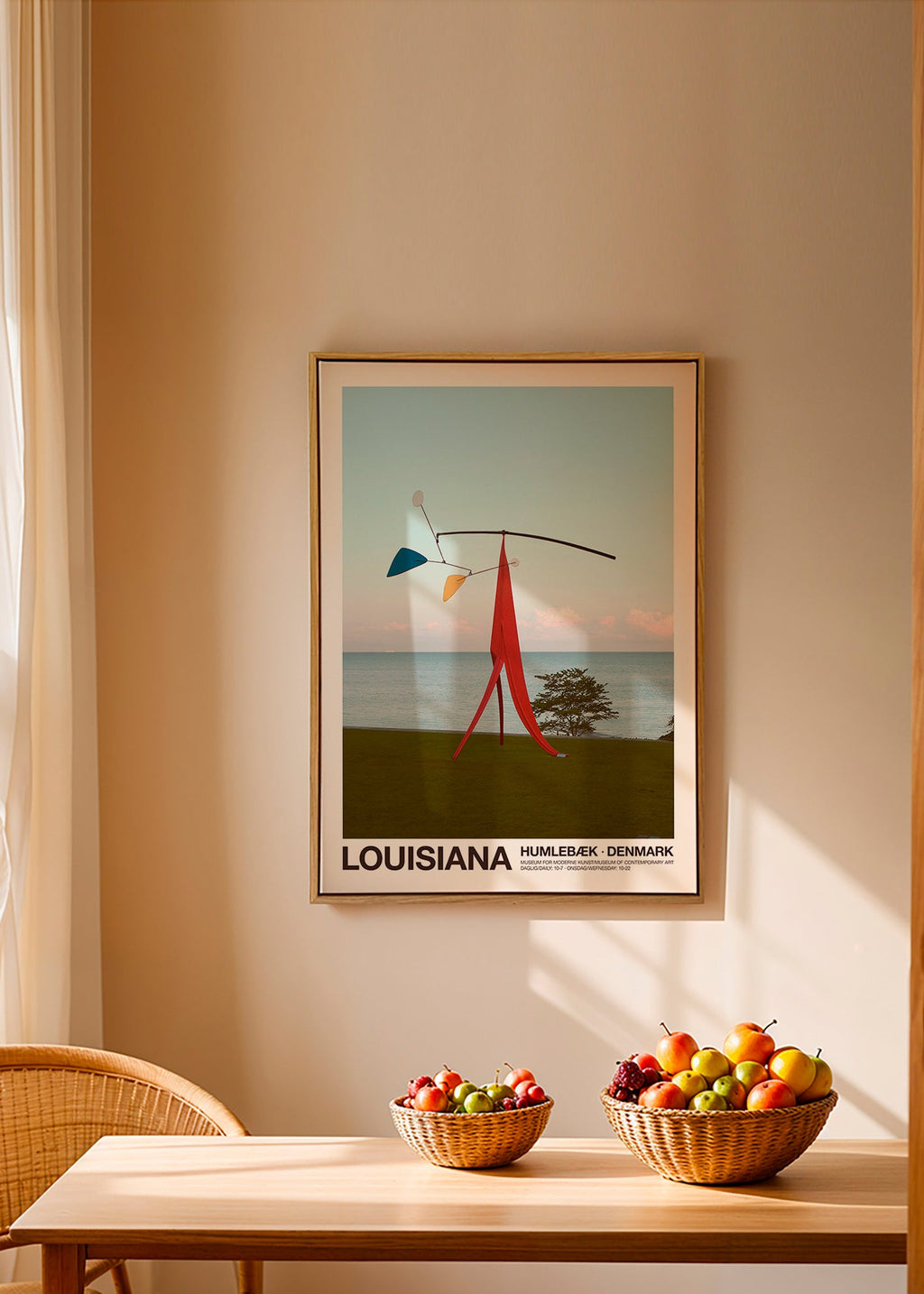 Travel poster Louisiana sculptural mobile