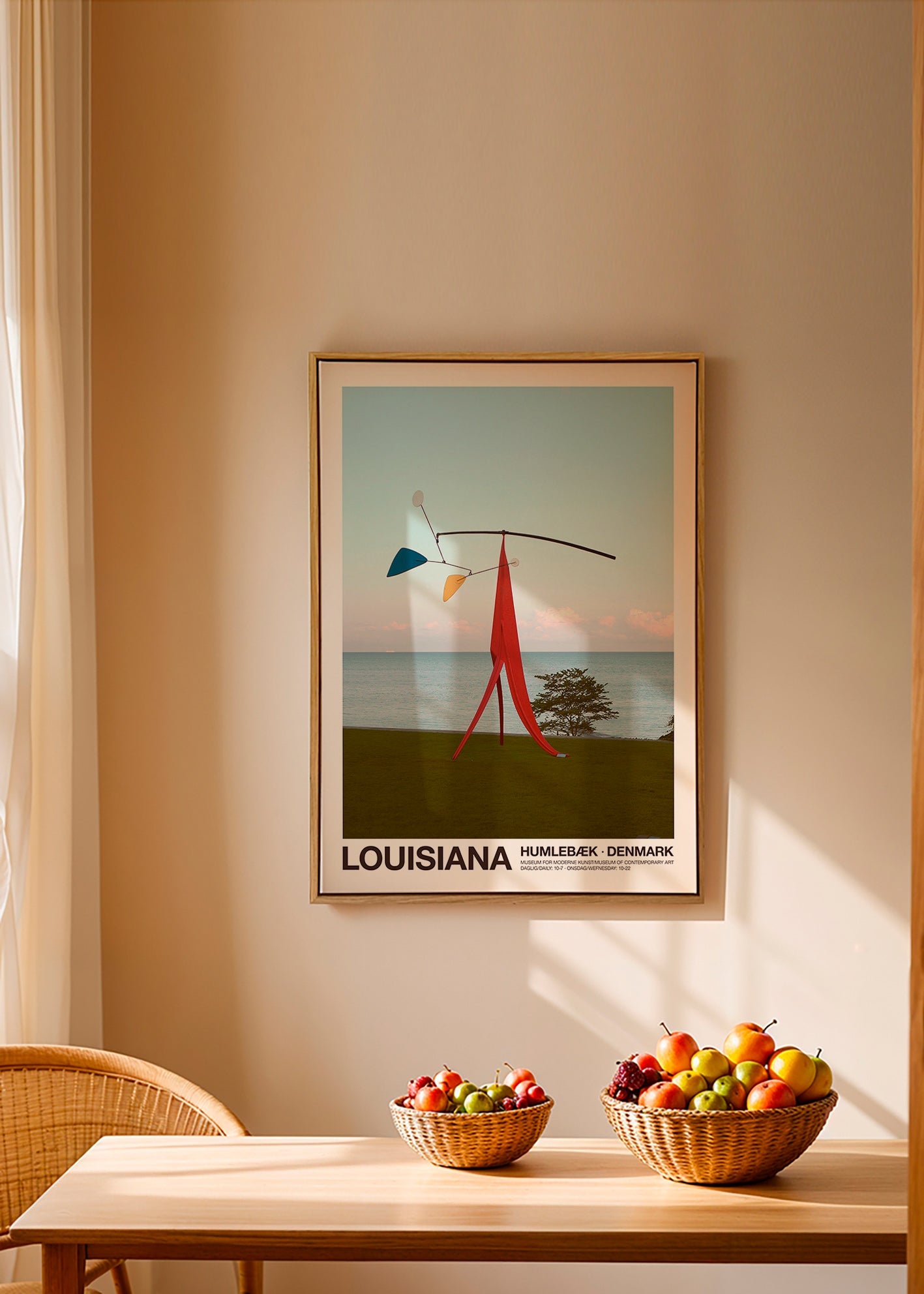 Travel poster Louisiana sculptural mobile
