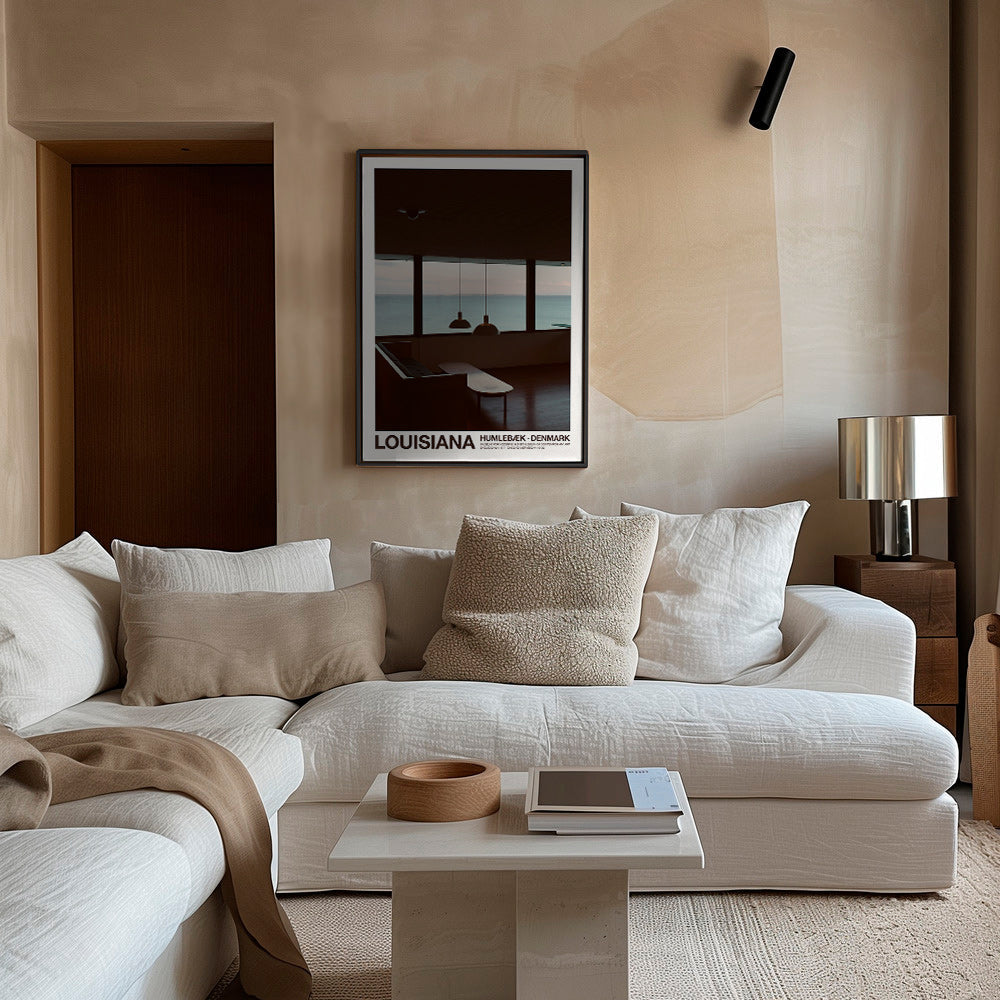 City art: Seaside view from interior