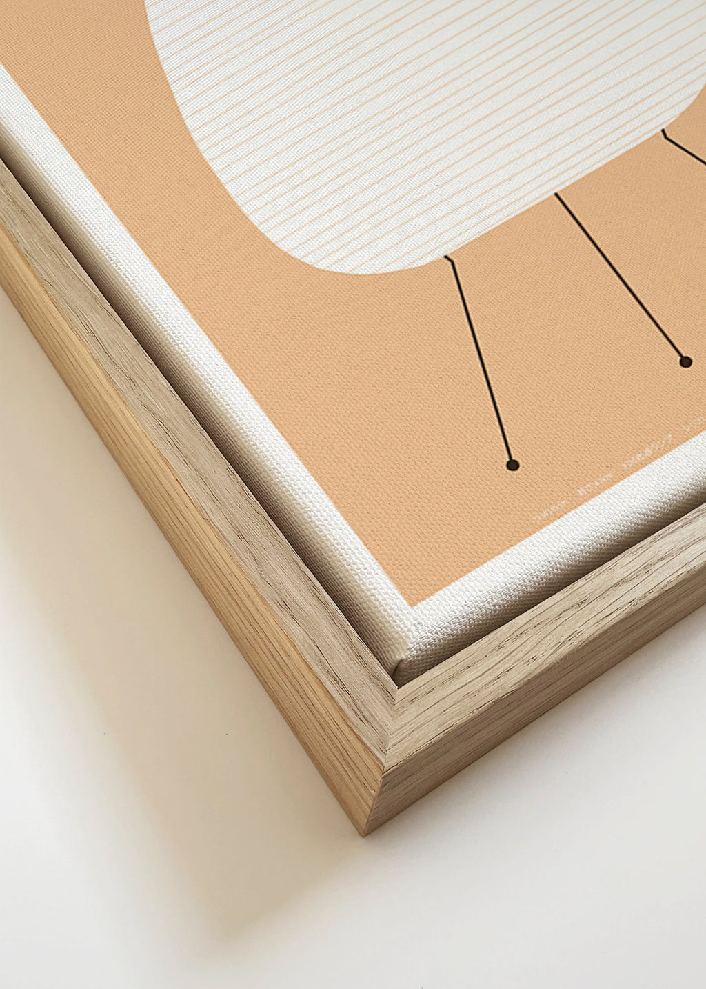 Minimal kitchen art Noguchi Akari lamp